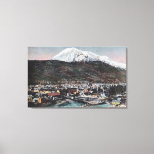 Toile Vue sur la ville et le mont DeweySkagway, AK