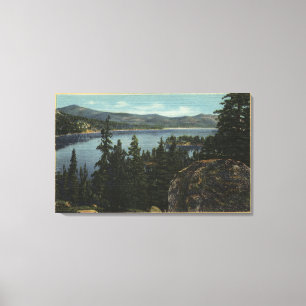 Toile Vue sur le lac depuis Castle Rock