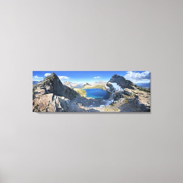 Toile Vue sur le lac Sue - Parc national des Glaciers (Recto)
