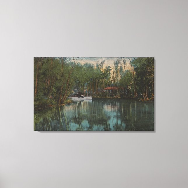 Toile Vue sur l'eau de Tomoka River & Marsh, Floride (Recto)