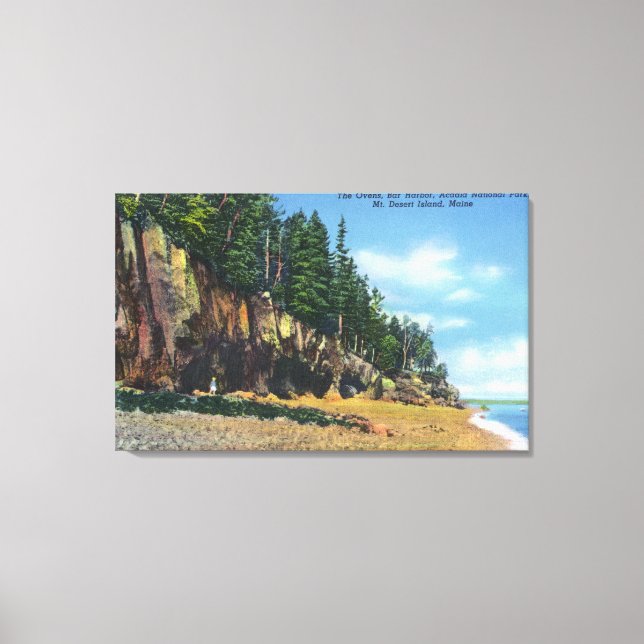 Toile Vue sur les fours à Bar Harbour (Recto)