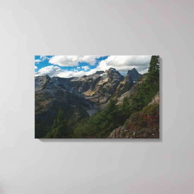 Toile Vue sur les lacs Middle et Lower Thornton (Recto)