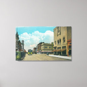 Toile Vue sur Park Street, Street CarAlameda, CA