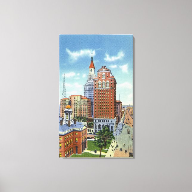 Toile Vue tour de confiance Bldg et Travellers (Recto)