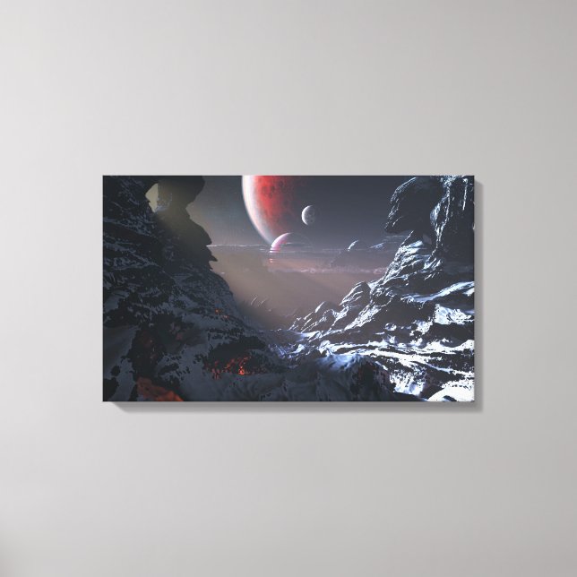 Toile Vulcain (Neige) (Triptyque) (Recto)