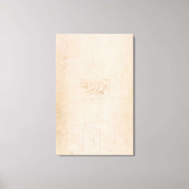 Toile W.54 Étude d'un dragon (Recto)