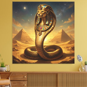 Toile Wadjet – Déesse Cobra Égyptienne