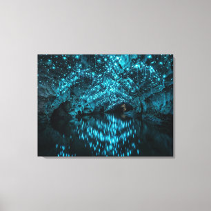 Toile Waitomo Glowworm Galaxy - Grotte bioluminescente r