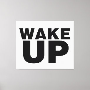 Toile Wake up Black