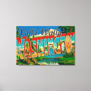Toile Walla Walla, Washington - grandes scènes de lettre