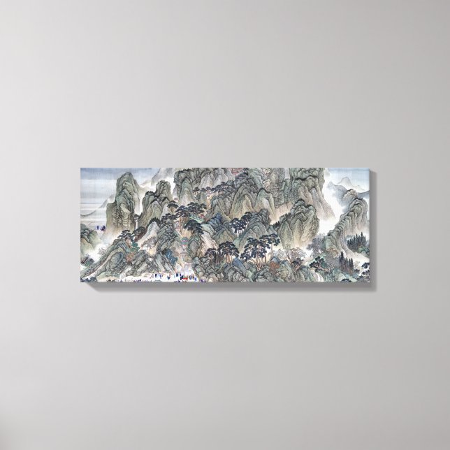 Toile Wang Hui Ji'nan au Mont Tai (Recto)