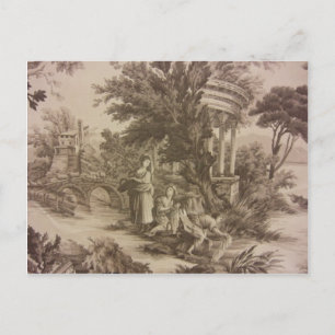 Toile: Waschtag am Fluss Postkarte