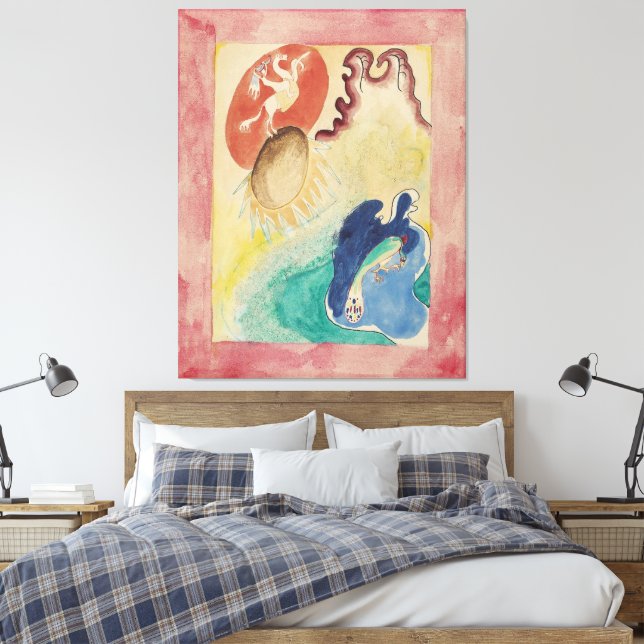 Toile Wassily Kandinsky - Design for the cover of the al (Insitu(Chambre))