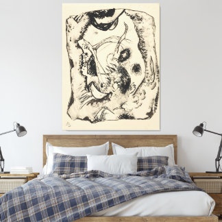 Toile Wassily Kandinsky - Ébauche pour 'Tableau avec bla