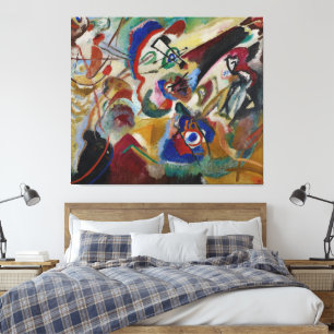 Toile Wassily Kandinsky - Fragment 2 pour Composition VI