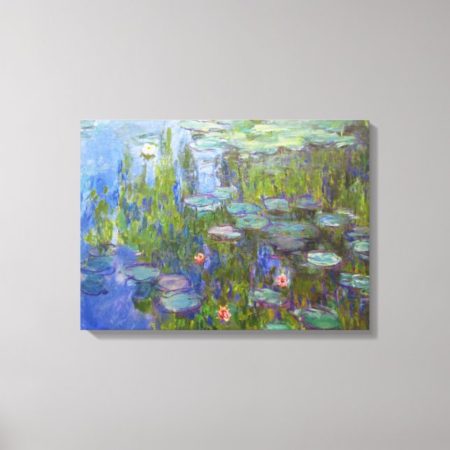 Toile Water Lilies, 1915 Claude Monet cool, ancien, maît (Recto)