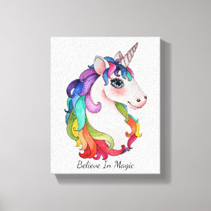 Toile Watercolor Unicorn