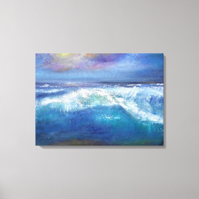 Toile Wave Sunset enveloppée (Recto)