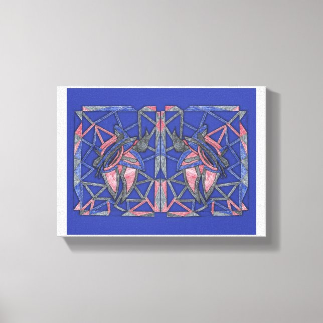 Toile Waves of Expression Abstract Canvas Art (Recto)