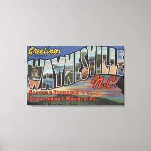 Toile Waynesville, la Caroline du Nord - grande scène d