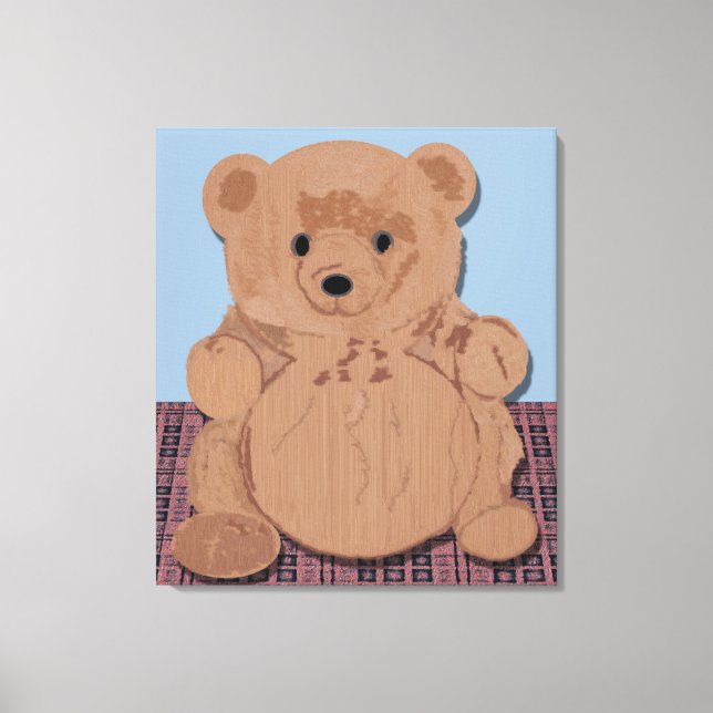 Toile WE T Bear Wrapped Canvas (Recto)