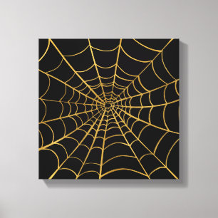 Toile Web Gold et Black Spider
