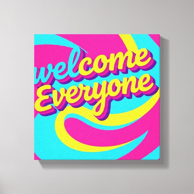 Toile Welcome Everyone  (Recto)