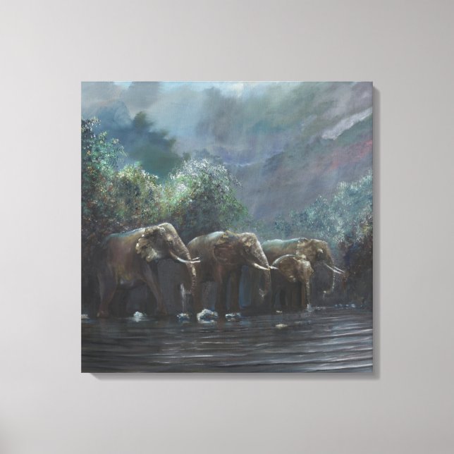 Toile Welcome Waters 1990 (Recto)