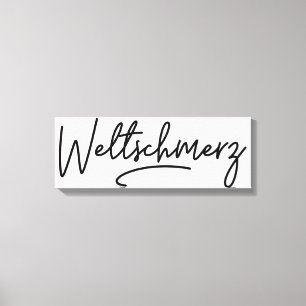 Toile Weltschmerz, Mot allemand, Guérison du monde, Alle