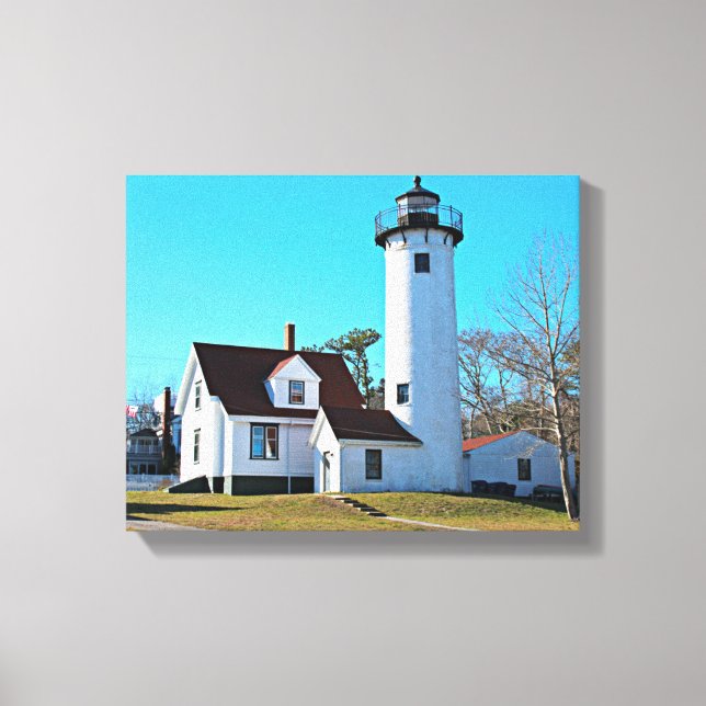 Toile West Chop Lighthouse Marthas Vineyard Canvas Impri (Recto)