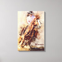 Western Art, Cowgirl Horse, Lauréate du Rodéo