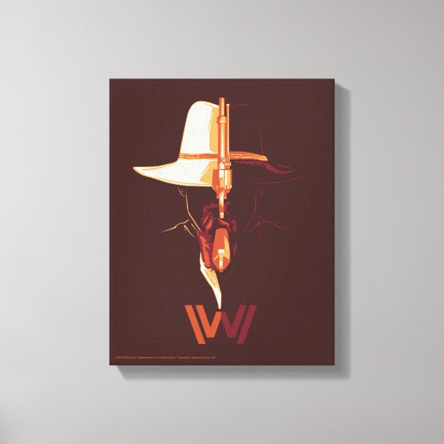 Toile Westworld | Casquette blanc Casquette noir scintil (Recto)