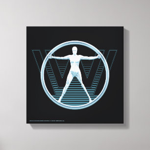 Toile Westworld   Logo Vitruvian Android