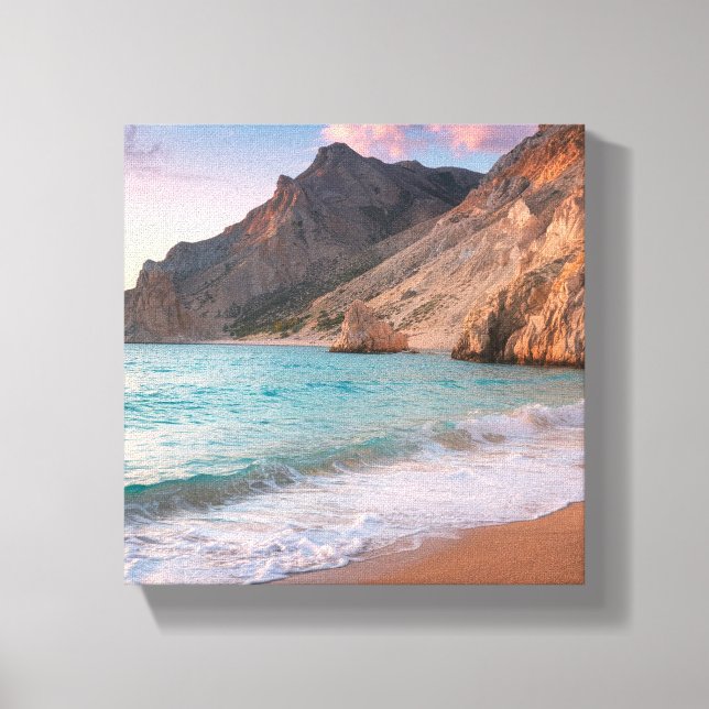 Toile Whispers of Nature - Pittoresque Beach & Mountain  (Recto)