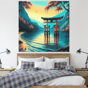 Toile "Whispers of Tranquility : The Spirit Gate"