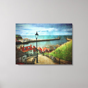 Toile Whitby Harbour de 199 Steps