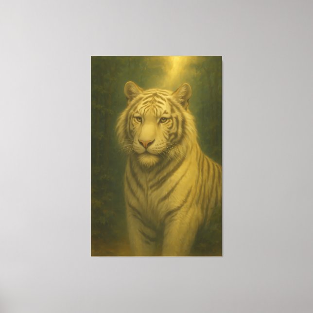Toile  White Tiger Fine Art – Majestic Portrait (Recto)