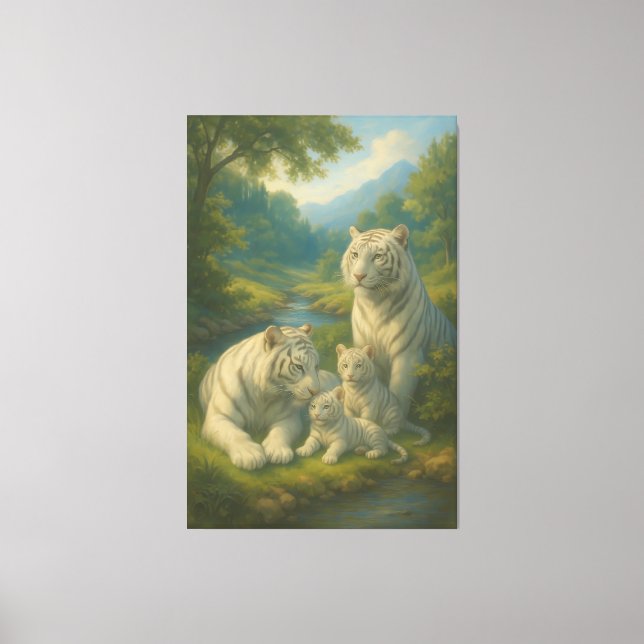 Toile White Tiger • Valley Dawn Family | ManJiangHong Fi (Recto)