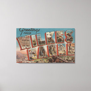 Toile Wilkes-Barre, Pennsylvanie - Scènes de grandes let