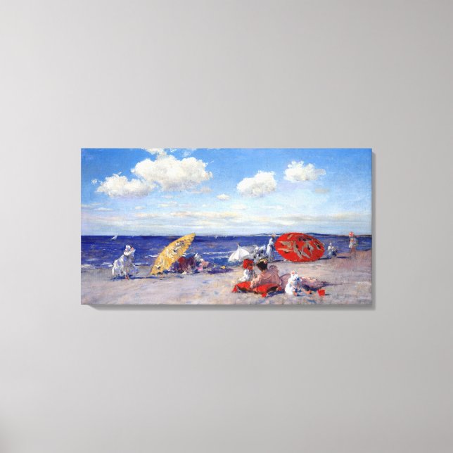 Toile William Merritt Chase En bord de mer (Recto)