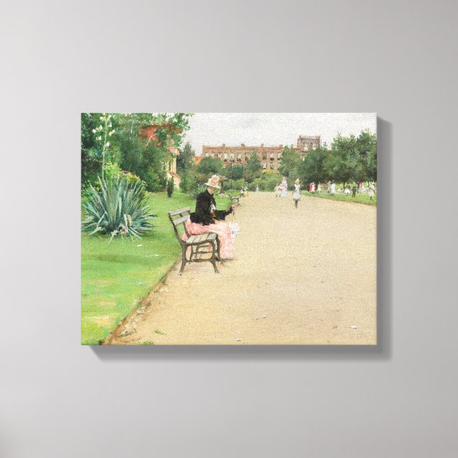 Toile William Merritt Chase - Un parc municipal (Recto)