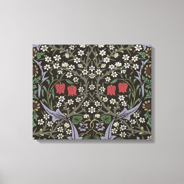 Toile William Morris Blackthorn Tapestry Floral (Recto)