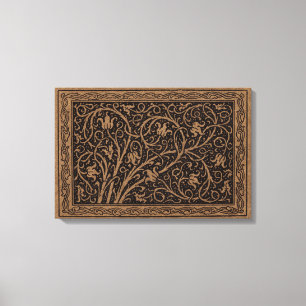 Toile William Morris Campion Cuir Damassé