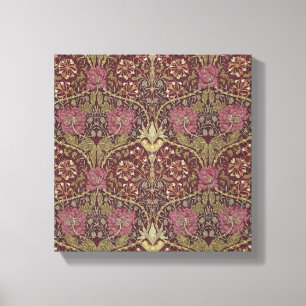Toile William Morris, chèvrefeuille, floral. motif, art