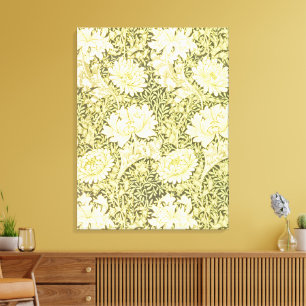 Toile William Morris Chrysanthemum Motif floral