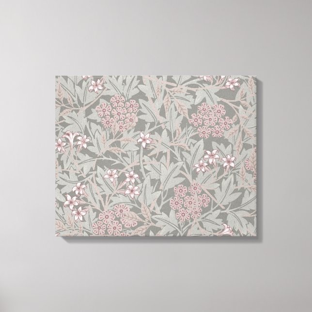 Toile William Morris Jasmine Motif de fleurs (Recto)