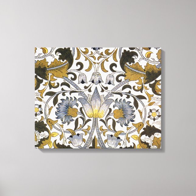 Toile William Morris Lodden Fleur florale (Recto)