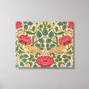 Toile William Morris Rose Floral Chintz rose
