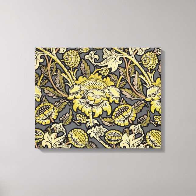 Toile William Morris Wey Fond d'écran Floral (Recto)
