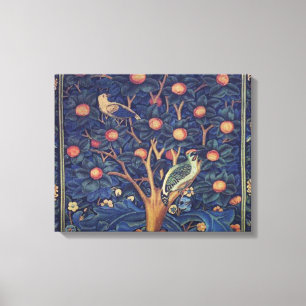 Toile William Morris Woodpecker Tapestry Arts & Artisana